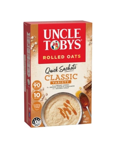 Uncle Toby 快速Oats Blanc Variety Packhexachloro Cereal 10 Pack x 6