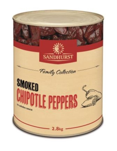 Sandhurst Chipotle Peppers En Adobo Sauce 2.8 Kg x 1