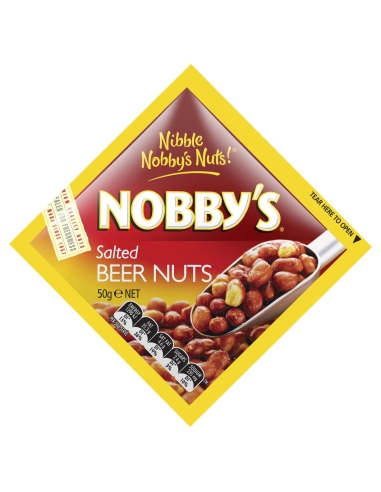 Nobby's Gezouten Bierenoten 50g x 12