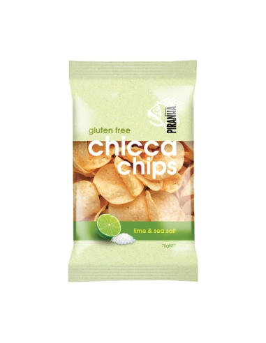 Piranha Chicca Chips Lime & sale marino 74g x 12