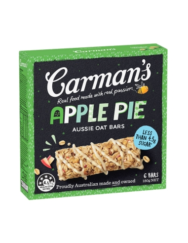 Carman's Aussie Oat Apple Pie 6 Pack 180g x 1