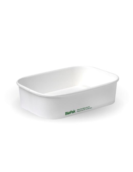 Biopak Contenitore foderato bianco rettangolare 50s x 1