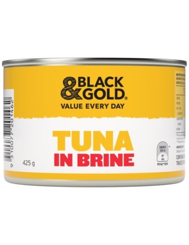 Black & Gold Tuna Chunks Brine 425gm x 1