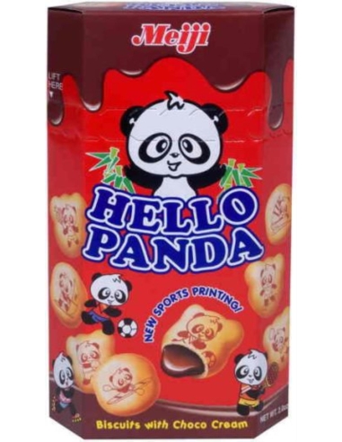 Meiji Hallo Panda Schokoladenbiscuits 50gm x 10