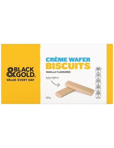 Black & Gold Vanilla Creme Wafer 125gm x 1