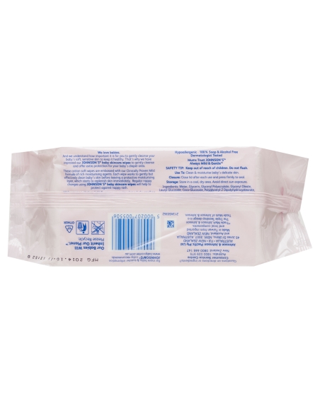 Johnson and Johnson Baby Wipes Refill 80 Pack x 1