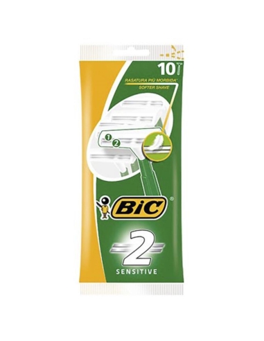 Bic Shaver Twin Easy Sensitive Pouch 10 Pack x 10