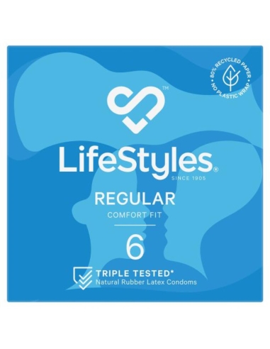 Ansell Condom Lifestyles Regular 6 Pack x 1