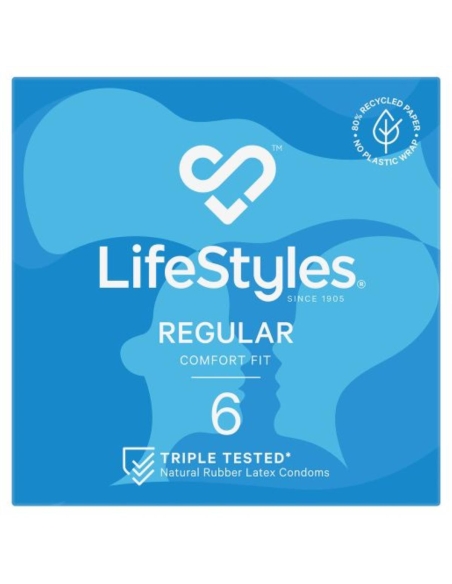 Ansell Condom Lifestyles Regular 6 Pack x 1
