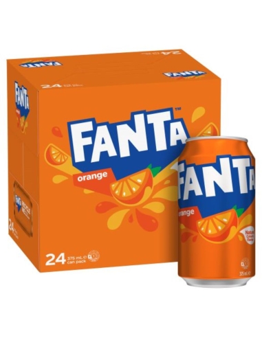 Fanta 橙色软饮料 375m x 24