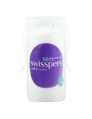 Swisspers Cotton Giant Makeup Pads 50 Pack x 6