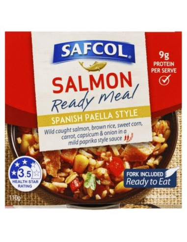 Safcol Spanish Salmon Meal 110gm x 8