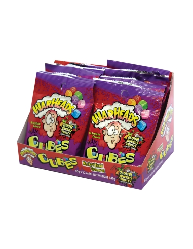 Warheads Cubes de bonbons Sour 45gm x 12