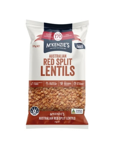 Mckenzies Red Lentils 375gm x 1