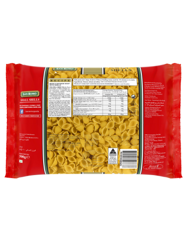 San Remo Small Shells No 28 500gm x 1