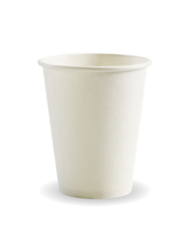 Biopak 杯子 237ml 8oz 单壁白色 Biocup 50 件装 x 1