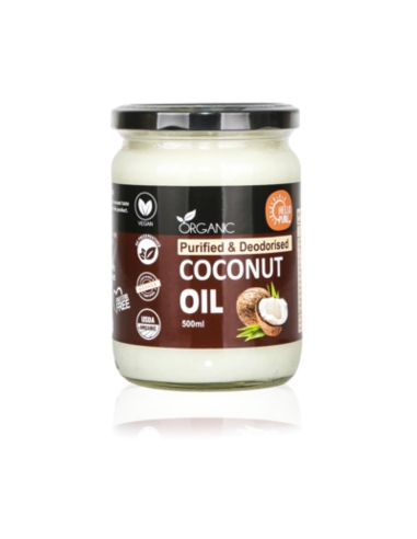 Hello Pure Oil Coconut Purified & Deodorised Organic 500Ml x 1
