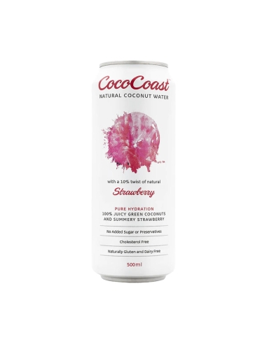 Coco Coast Strawberry Coconut Water 500ml x 12