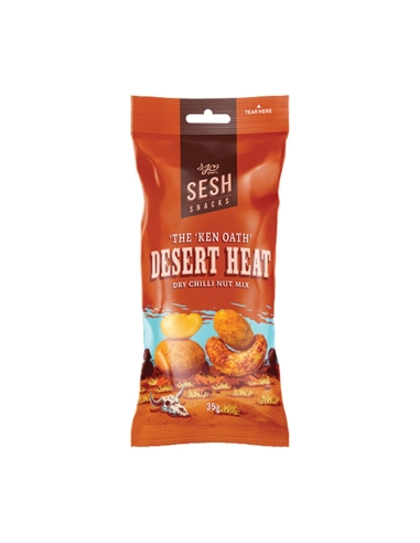 Sesh Snacks Miscelato di peperoncino caldo del deserto 35g x 21