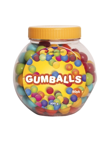 Lolliland Large Gumballs Jar 100 Pieces 900g x 1