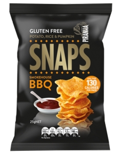Piranha Snap Smokehouse Bbq 25g x 24