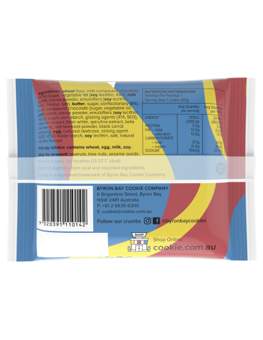 Byron Bay Dotty Koekjes 60g x 12