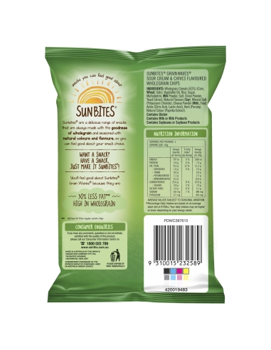 Grainwaves Sour Cream und Chives 40g x 18