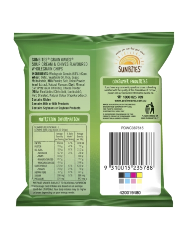 Grainwaves Crème Sour et Couteaux 28g x 21