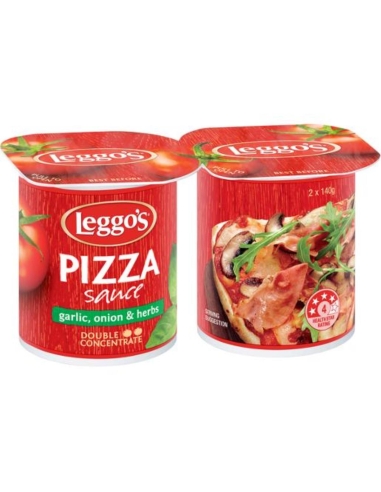 Leggos Pizza Sauce Tub 2 Pack 140g x 12