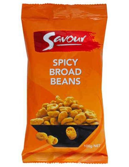 Savour Spicy Broad Beans 100g x 12