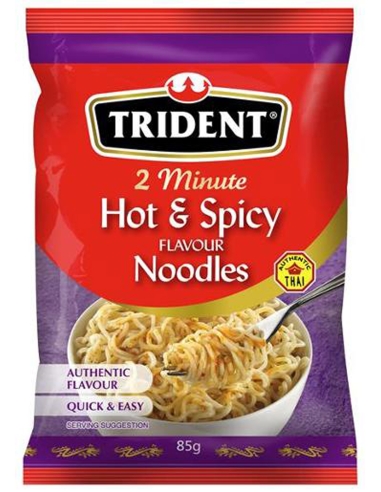 Trident Hot And Spicy Packet Nudeln 85gm x 12