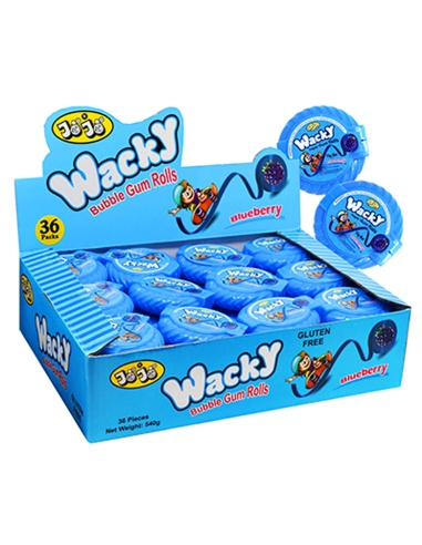 Jojo Wacky Tape Blueberry Gum 15g x 36