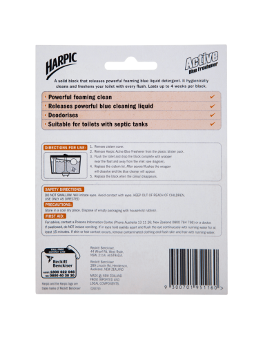 Harpic Foaming Blue Twin Pack 114 g x 6