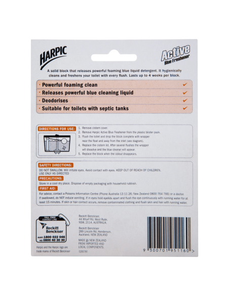 Harpic Foaming Blue Fen Pack 114g x 6