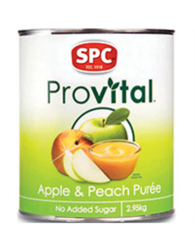 Spc Puree Provital Apple & Peach 1 2.95kg x 1