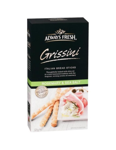 Always Fresh Grissini mit Meersalz und Rosmarin 125 g x 1