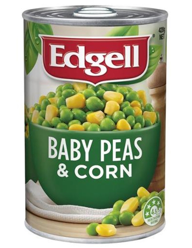Edgell 豌豆宝贝和超甜玉米 420g x 1