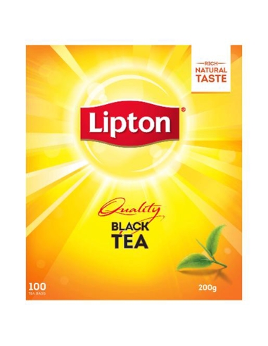 Lipton Sacs à thé Qualité Noir 200gm 100 Pack x 1