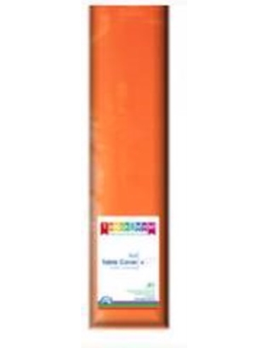 Alpen Tablecloth Plastic Roll Orange 30 by 1.2 mt Pack x 1