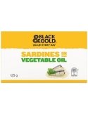 Black & Gold Sardines In Vegetable Oil 125g x 1