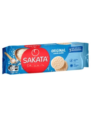Sakata Plain 97% fettfreie Reis Snacks 100g x 1