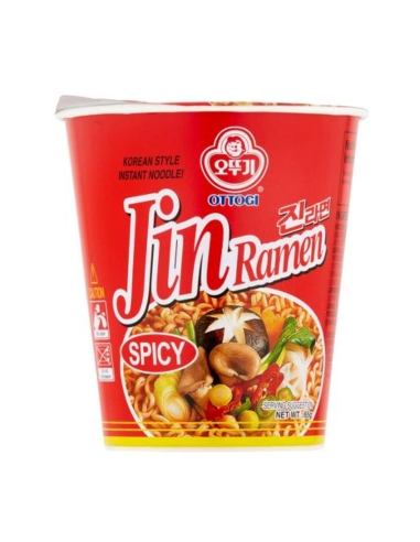 Ottogi Spicy Jin Ramen Noodle 杯 65g x 6