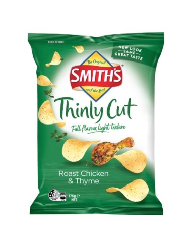 Smiths Chips de poulet à base mince 175g x 12