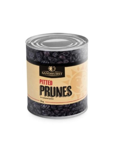 Sandhurst Prunes Pitted In Natural Juice 3kg x 1