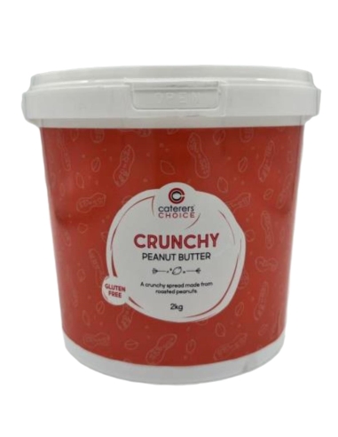 Caterers Choice Beurre de cacahuète Crunchy 2kg x 1
