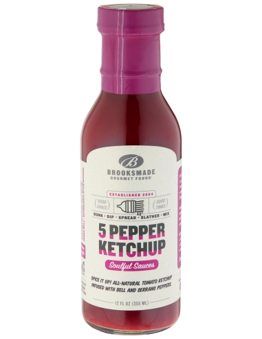 Brooksmade 5 Pepper Ketchup 355mL x 1