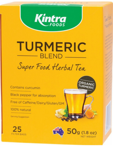 Kintra Tea Bag Turmeric 25 Pack 50g x 1