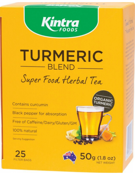 Kintra Tea Bag Turmeric 25 Pack 50g x 1