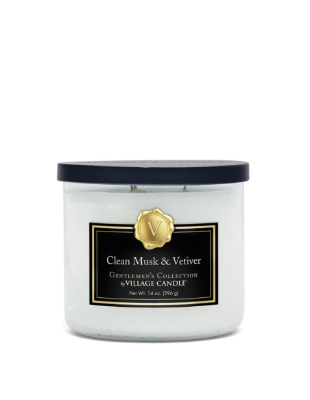 Gentlemans Candle Clean Musk & Vetiver Candle de bowling x 1