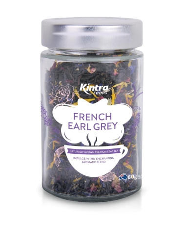 Kintra French Earl Grey Loose Leaf Tea 80g Jar x 1